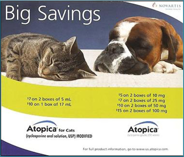 Atopica For Dogs Rebate