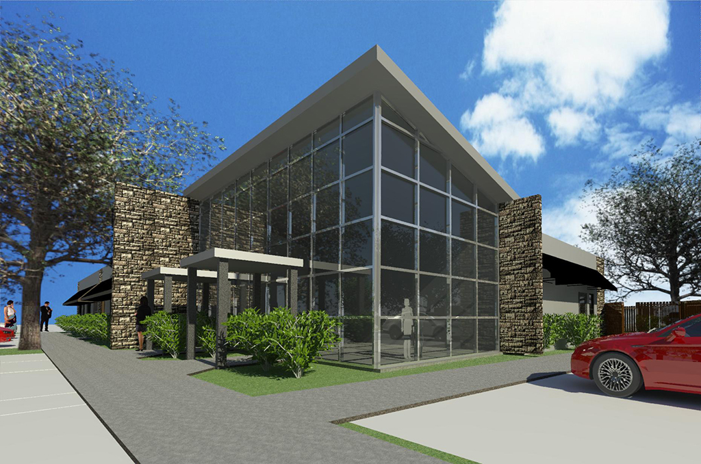 North West Entrance Rendering - All Creatures Animal Hospital